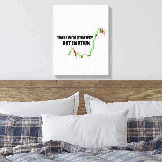 Forex Trader Collectie Stretted Canvas Print (Insitu (Slaapkamer))