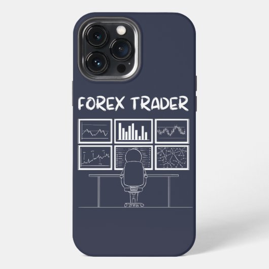 Forex Trader Funny Logo iPhone Hoesje (Achterkant)