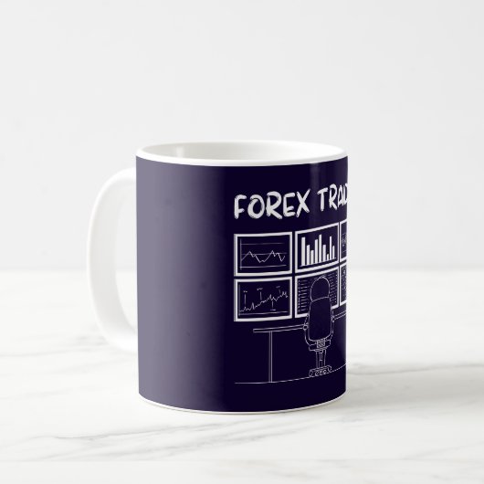 Forex Trader Funny Logo Koffiemok (Voorkant links)