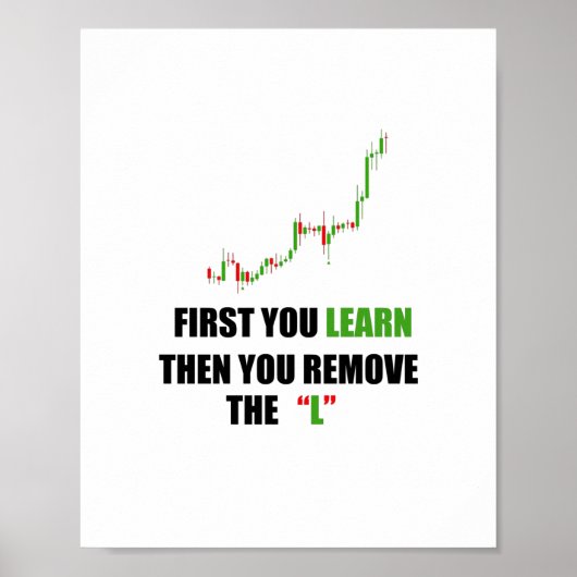 Forex Trader Mindset Print Poster Paper (Matte) (Voorkant)