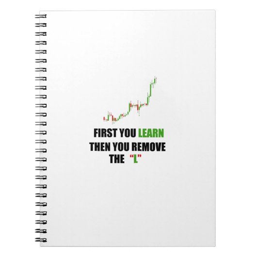 Forex Trader mindset Spiral Photo Notitieboek (Voorkant)
