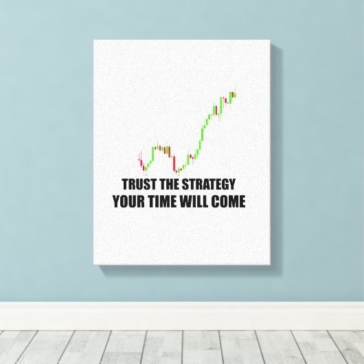 Forex Trader Stretched Canvas Afdrukken (Insitu (Houten vloer))