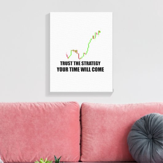 Forex Trader Stretched Canvas Afdrukken (Insitu (Woonkamer))