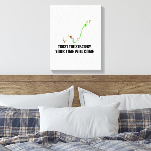 Forex Trader Stretched Canvas Afdrukken (Insitu (Slaapkamer))