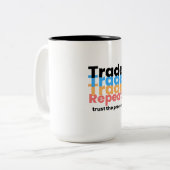 Forex Trading Proces Tweekleurige Koffiemok (Voorkant links)