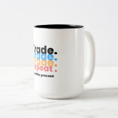 Forex Trading Proces Tweekleurige Koffiemok (Voorkant rechts)