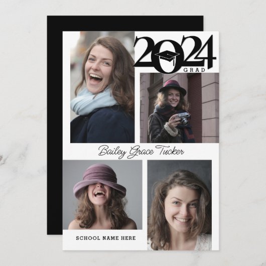 Forfaitaire aankondigingskaart aankondiging (Voorkant / Achterkant)