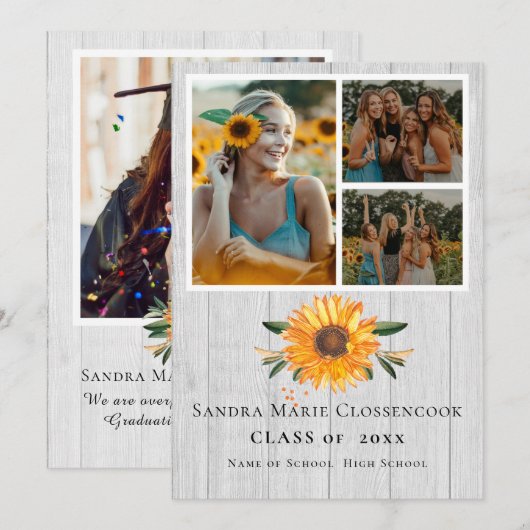 Forfaitaire aankondigingskaart aankondiging (Voorkant / Achterkant)