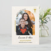 Forfaitaire aankondigingskaart aankondiging (Staand voorkant)