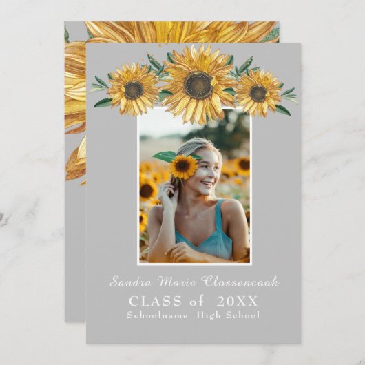 Forfaitaire aankondigingskaart aankondiging (Voorkant / Achterkant)