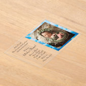 Forfaitaire aankondigingskaart acryl uitnodigingen (Laagn)