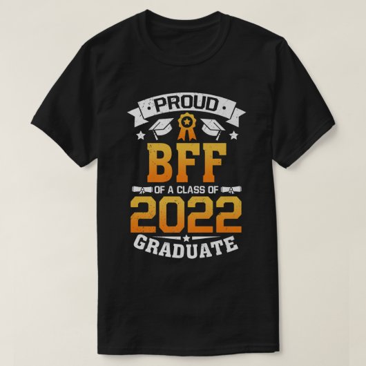 Forfaitaire BFF-klasse van 2022 Afstuderen Afstude T-shirt (Design voorkant)