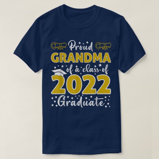 Forfaitaire grootmoeder van een klasse van 2022 Af T-shirt (Design voorkant)