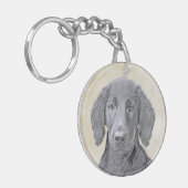 Forfaitaire kleeflaag voor retriever - Oorspronkel Sleutelhanger (Voorkant Links)