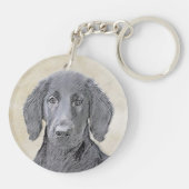 Forfaitaire kleeflaag voor retriever - Oorspronkel Sleutelhanger (Achterkant)