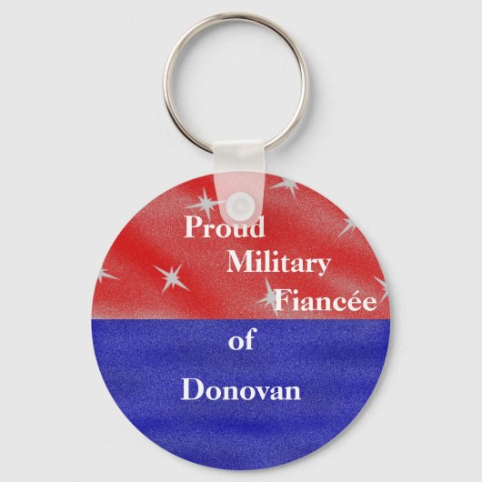 Forfaitaire militaire verloofde van ______________ sleutelhanger (Voorkant)