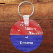 Forfaitaire militaire verloofde van ______________ sleutelhanger (Voorkant)