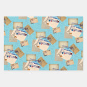 Forfaitaire papierlade na het oversteken van de bu inpakpapier vel (Voorkant 2)