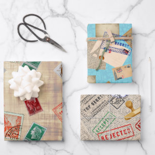 Forfaitaire papierlade na het oversteken van de bu inpakpapier vel