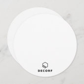 Forfaitaire uitnodiging, formaat: 5,25 x 5,25 inch kaart (Voorkant / Achterkant)