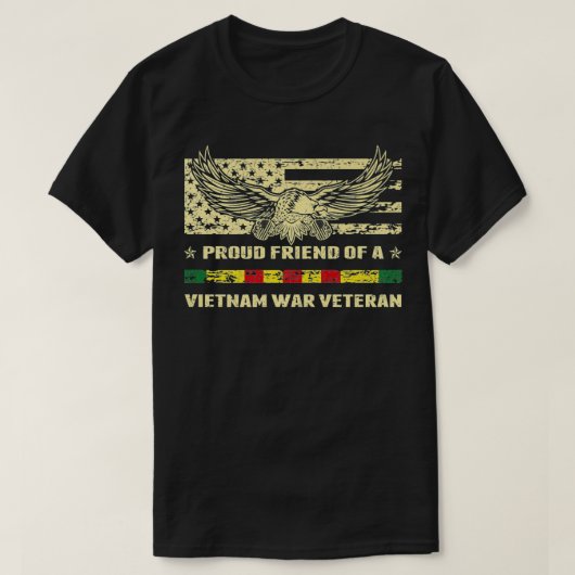 Forfaitaire vriend van een militair veteraan uit V T-shirt (Design voorkant)