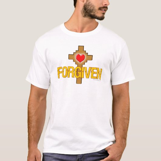 Forgave Heart Cross T-shirt (Voorkant)