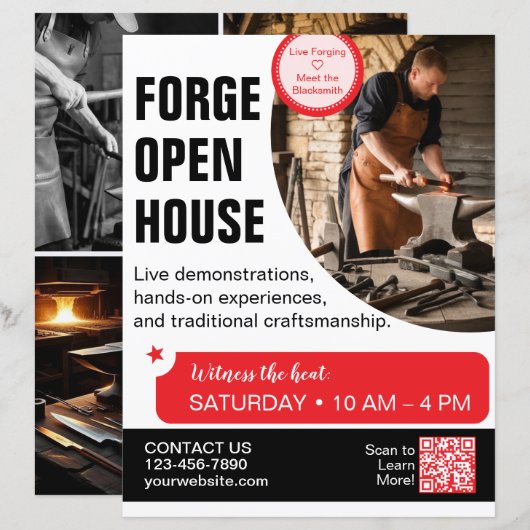 Forge Open Huis Smid Vlieger  (Voorkant / Achterkant)