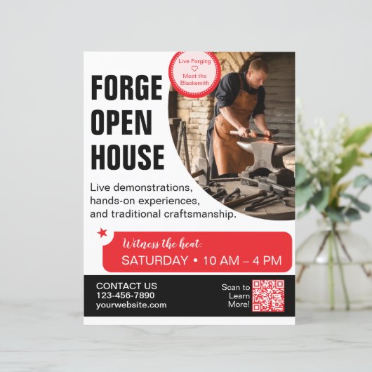 Forge Open Huis Smid Vlieger (Staand voorkant)