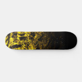 Forged in Gold black geometric swirls Persoonlijk Skateboard (Horizontaal)
