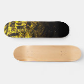 Forged in Gold black geometric swirls Persoonlijk Skateboard (Horizontaal)