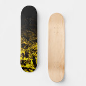 Forged in Gold black geometric swirls Persoonlijk Skateboard (Voorkant)