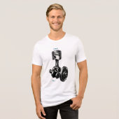 Forged Motion: het hart van de macht Tri-Blend Shirt (Voorkant volledig)