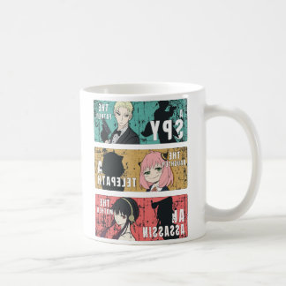 Forger Familie Anime Pop Art Paneelontwerp Koffiemok