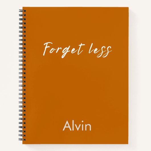 Forget Less – Notebook Quotes Notitieboek (Voorkant)
