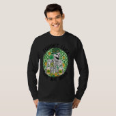 Forget Luck Give Me Beer St Patrick's Day Skeleton T-shirt (Voorkant volledig)