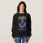 Forget-Me-Not Alzheimer Awareness Schattigee Olifa Trui (Voorkant volledig)