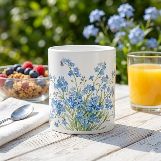 Forget-me-not bloemen Speciale Mok