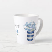 Forget Me Not Bloemliefhebber Keramiek Latte Mok (Rechterhoek)