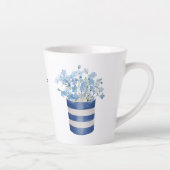 Forget Me Not Bloemliefhebber Keramiek Latte Mok (Rechts)