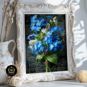 Forget-Me-Not Blue Floral Decoupage Tissuepapier