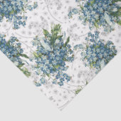 Forget Me Not Boeket Tissuepapier (Detail)