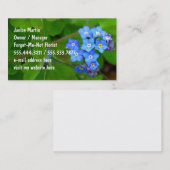 Forget-Me-Not Custom Sjabloon Visitekaartjes (Voorkant / Achterkant)