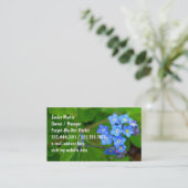 Forget-Me-Not Custom Sjabloon Visitekaartjes (Staand voorkant)