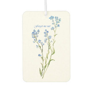 Forget me not Custom Watercolor Garden Flower Luchtverfrisser