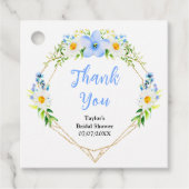 Forget-Me-Not Daisies Vrijgezellenfeest Bedankt Bedankjes Labels (Voorkant)