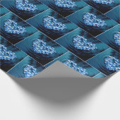 Forget-me-not Floating Heart Petals Cadeaupapier (Hoek)