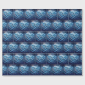 Forget-me-not Floating Heart Petals Cadeaupapier (Vlak)