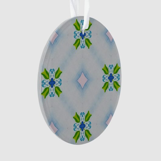 Forget-Me-Not Floral Acrylic Ornament (voorkant)