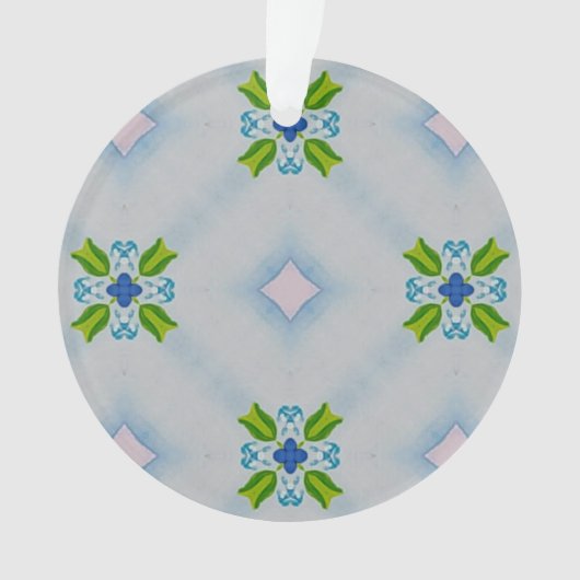 Forget-Me-Not Floral Acrylic Ornament (voorkant)