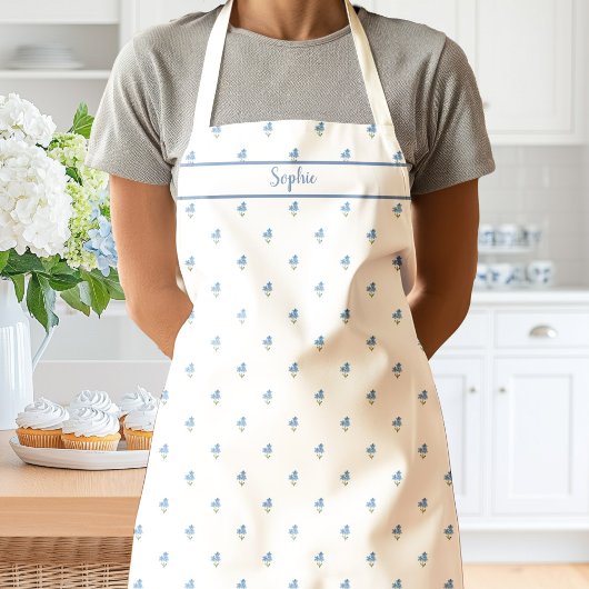 Forget Me Not Floral Apron Schort